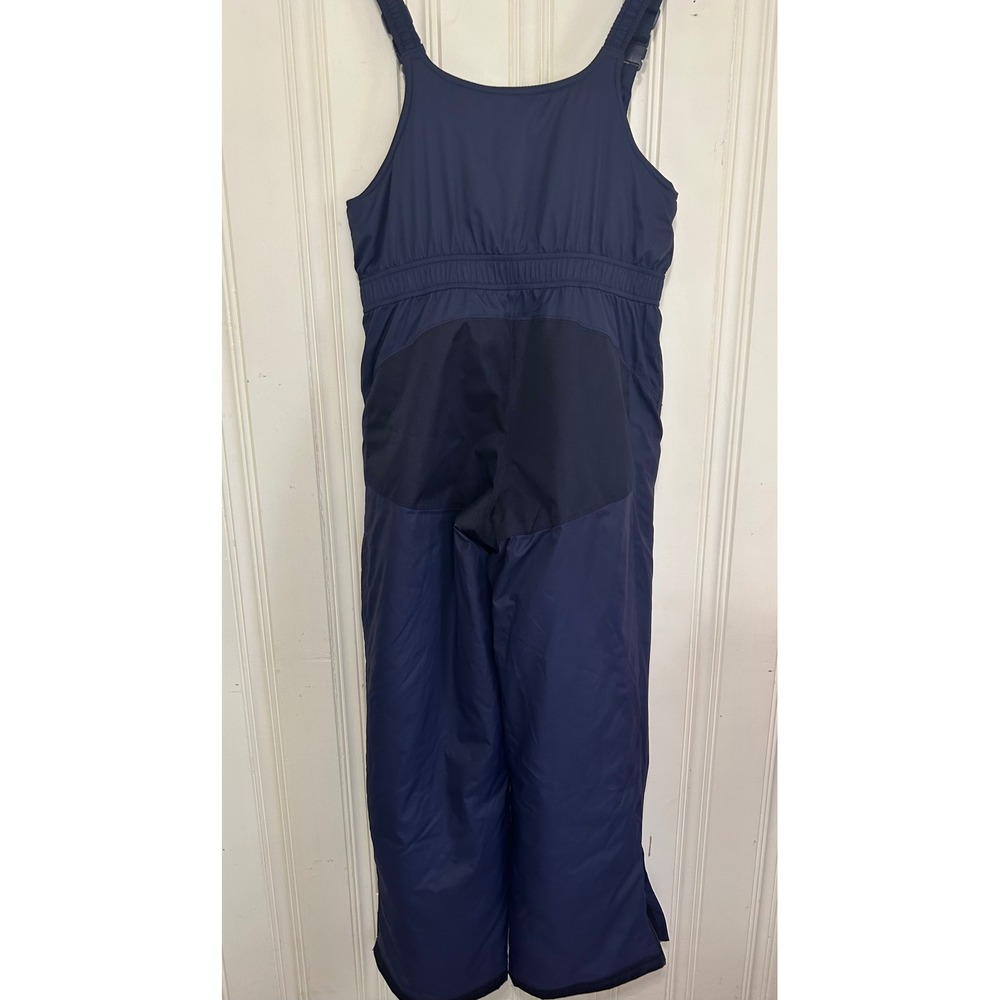 LL Bean Kids Navy Blue Cold Buster Bibs Ski Pants Sz 14 Reinforced Insulated - Picture 4 of 8